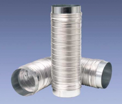 Flex.rr Drasuten 160mm/0,5met i gruppen Flexibla rr och slangar / Flexibla rr   / Aluminium  hos Alig Ventilation AB (012161)