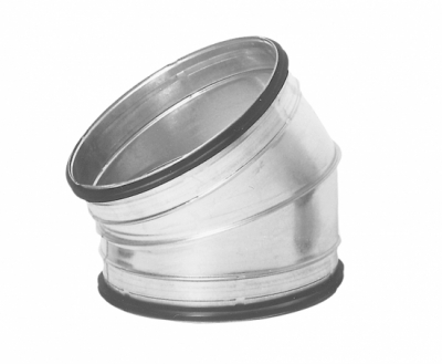 Böj 30/250 mm i gruppen Kanalsystem plåt (spiro)  / Ventilationsböj / Böjar 30 grader hos Ventilationsbutiken (021253)