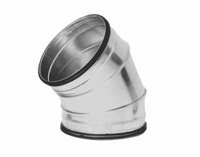 Böj 45/250 mm i gruppen Kanalsystem plåt (spiro)  / Ventilationsböj / Böjar 45 grader hos Ventilationsbutiken (021254)