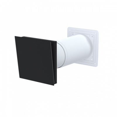 Vggventil Fresh TL 100DE Svart i gruppen Luftdon/Ventiler / Friskluftsventiler  / Vggventiler Fresh  hos Ventilationsbutiken (059431)