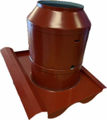 Takhuv TP160 Mrkrd (2-kup.btg) i gruppen Takhuvar och Galler  / Takhuvar   / Takhuv fast lutning 2-kupig takpanna hos Ventilationsbutiken (071650)