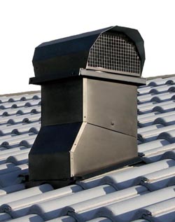 Takhuv VillaTop Svart 2kup.btg i gruppen Takhuvar och Galler  / Takhuvar   / Takhuv stllbar 11-40 grader hos Ventilationsbutiken (071811)