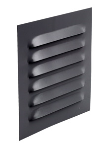 Yttervggsgaller ABC-GC 200mm Svart i gruppen Takhuvar och Galler  / Galler och kpor  / Yttervggsgaller / Glgaller rektangulrt  hos Ventilationsbutiken (081200)