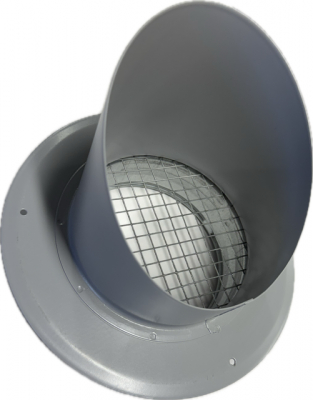 Yttervggsgaller VD160 zinkgr i gruppen Takhuvar och Galler  / Galler och kpor  / Yttervggsgaller / Yttervggsgaller rakt utbls  hos Ventilationsbutiken (081246)