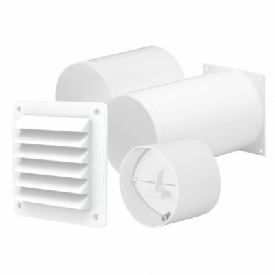 Klimat K7 genomfringskit 100mm i gruppen Ventilationsflktar / Badrumsflktar / Tillbehr Klimatfabriken hos Ventilationsbutiken (114228)