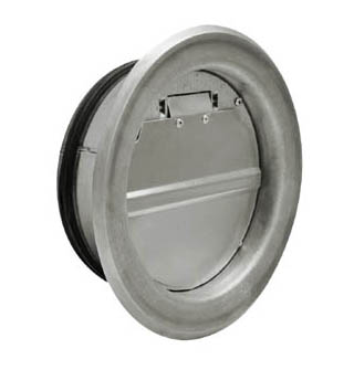 Jalusislutare JSOF 125 m flns i gruppen Takhuvar och Galler  / Galler och kpor  / Jalusislutare / Jalusislutare cirkulr  hos Ventilationsbutiken (119512)