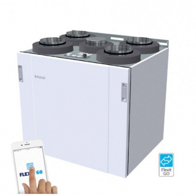 Flexit Nordic S4 REL i gruppen Ventilationsaggregat / Värmeåtervinning FTX / Flexit Roterande hos Ventilationsbutiken (121475)