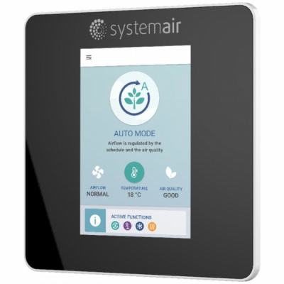 Styrpanel SAVE touch svart i gruppen Ventilationsaggregat / Tillbehr / Systemair SAVE hos Ventilationsbutiken (121876)