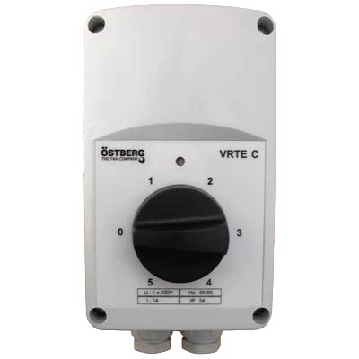 Varvtalsreg 5-steg Trafo 1,0A i gruppen Ventilationsflktar / Kanalflktar / Tillbehr stberg kanalflktar hos Ventilationsbutiken (446101)