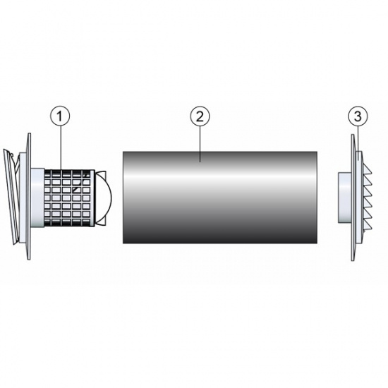 V�ggventil Fresh TL80DE dBr