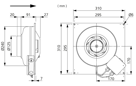 V�ggfl�kt �stberg KVFU 125 C1 EC-y1