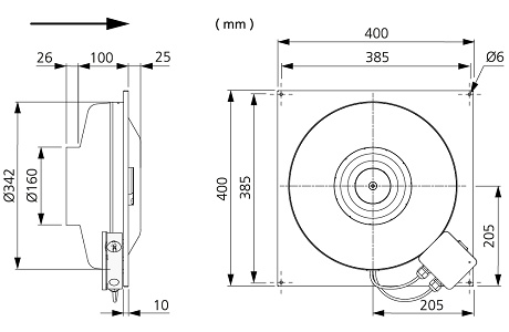 V�ggfl�kt �stberg KVFU 160 C1 EC-y1