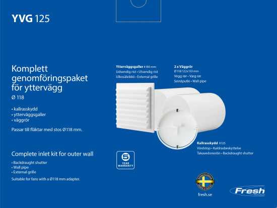 Fresh Ytterv�ggskit Intellivent YVG D125